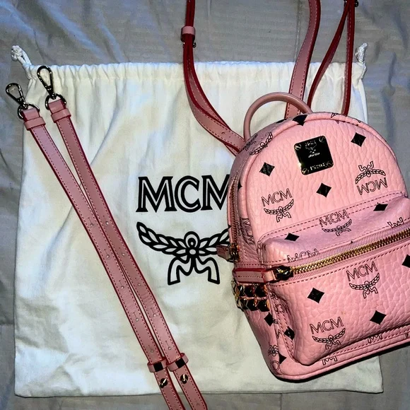 MCM | Bags | Mcm Pink Mini Backpack | Poshmark display picture 3